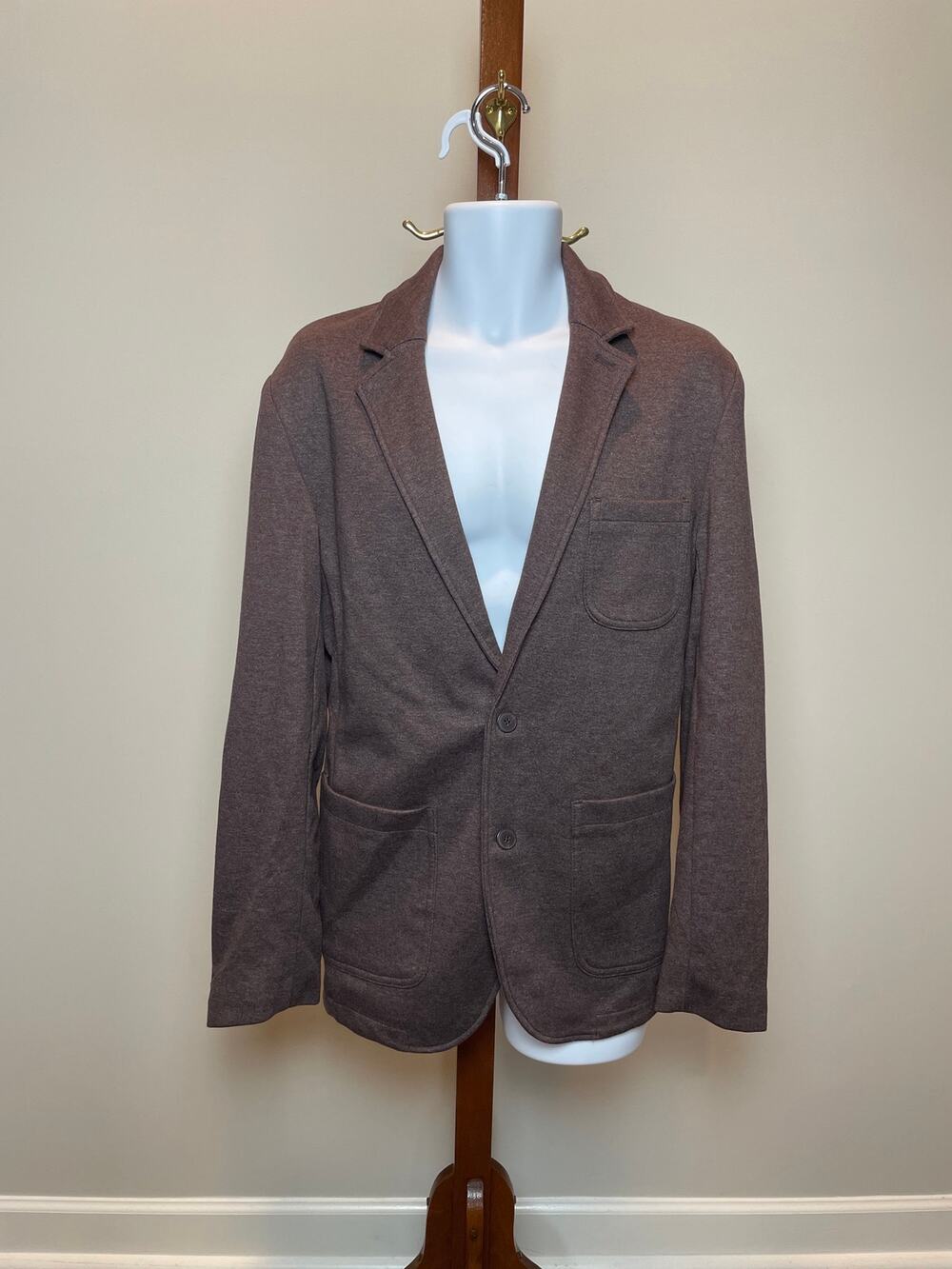 Goodfellow and Co Mens Black Raspberry Brown Knit Blazer XXL New With Tag